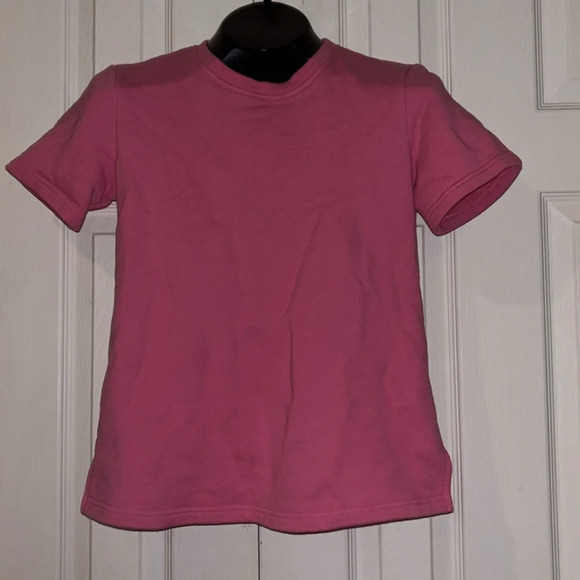 Pink Crew Neck Short Sleeve Pullover - Picture 5 of 15
